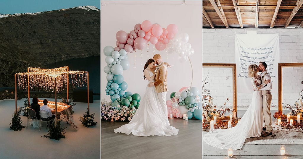 Small and intimate wedding inspiration.