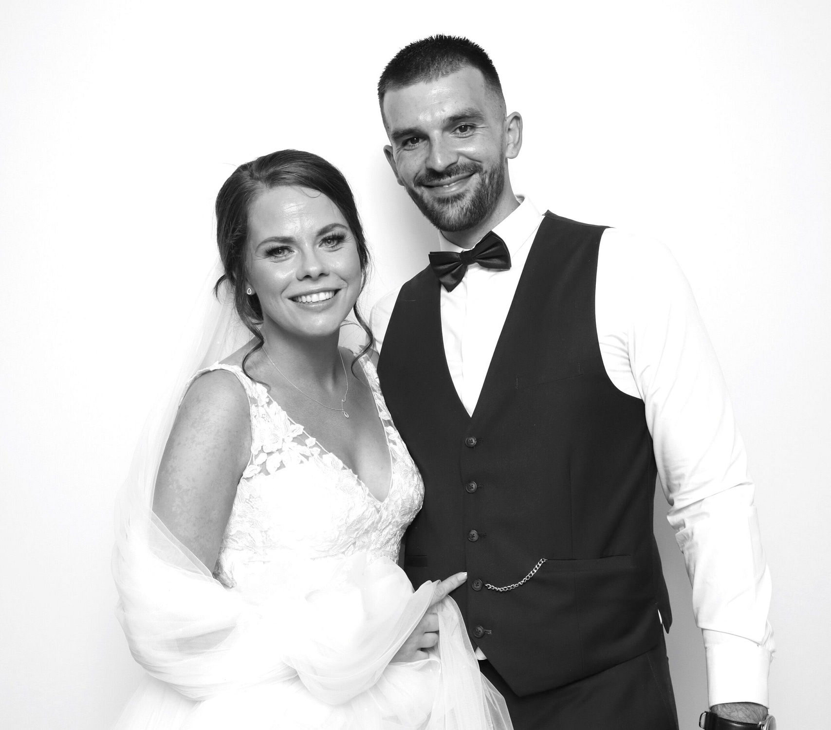 Luxury Black and White Photo Booth Hire in England