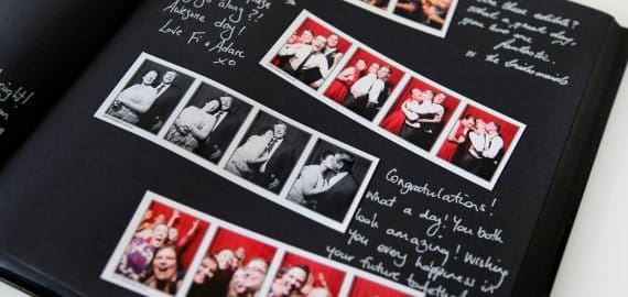 photo booth for hire guestbook